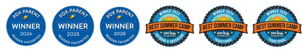 Awards and badges for Trackers Camps