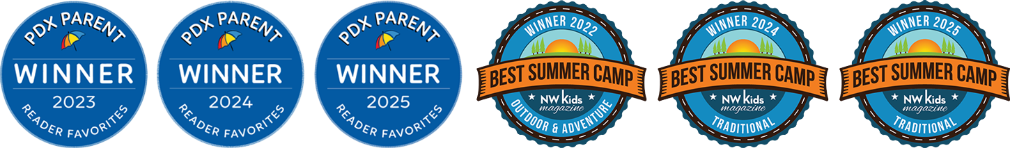 Awards and badges for Trackers Camps